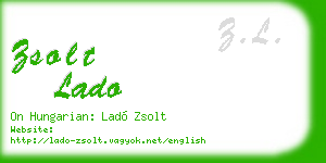 zsolt lado business card